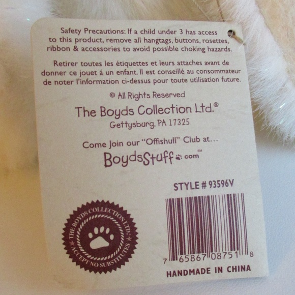 "Jennifer B. Angelbright" Retired Boyds Bear - Picture 8 of 10